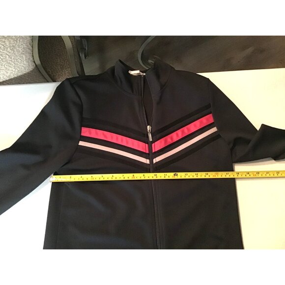 K. JORDAN- WOMENS GREY FULL ZIP-UP TRACK JACKET SIZE MEDIUM - Picture 5 of 6